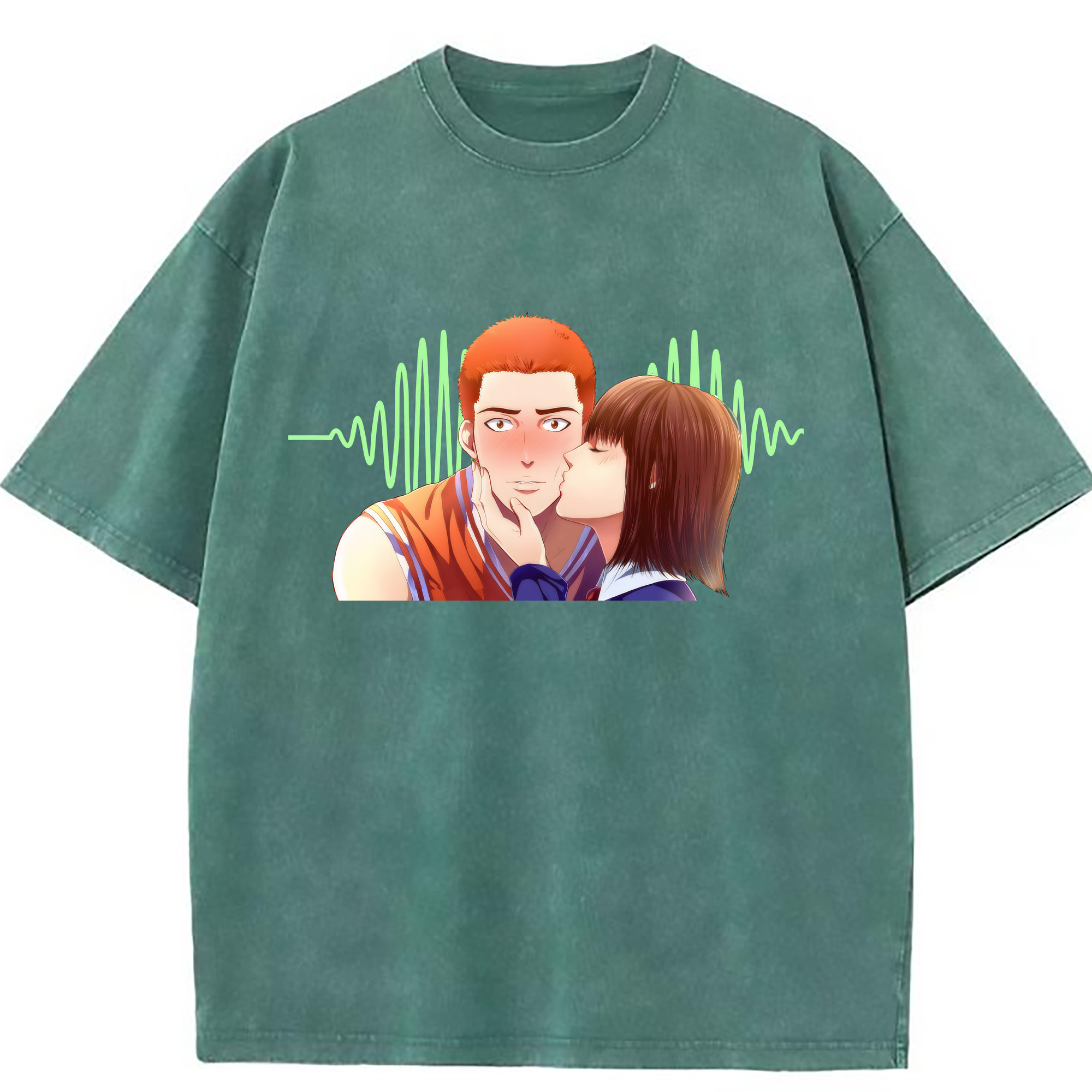 （画像用） SLAM DUNK／スラムダンク 綿100% ヴィンテージ風 半袖Tシャツ（フロントプリント）